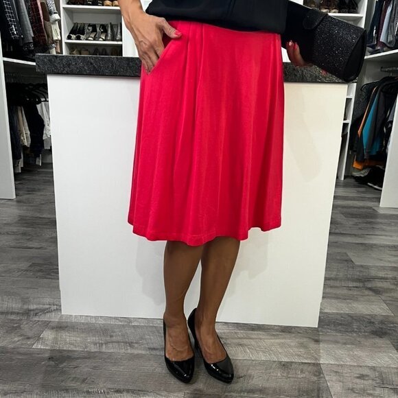 J. Crew Pink A-Line Soft Skirt - Picture 6 of 7